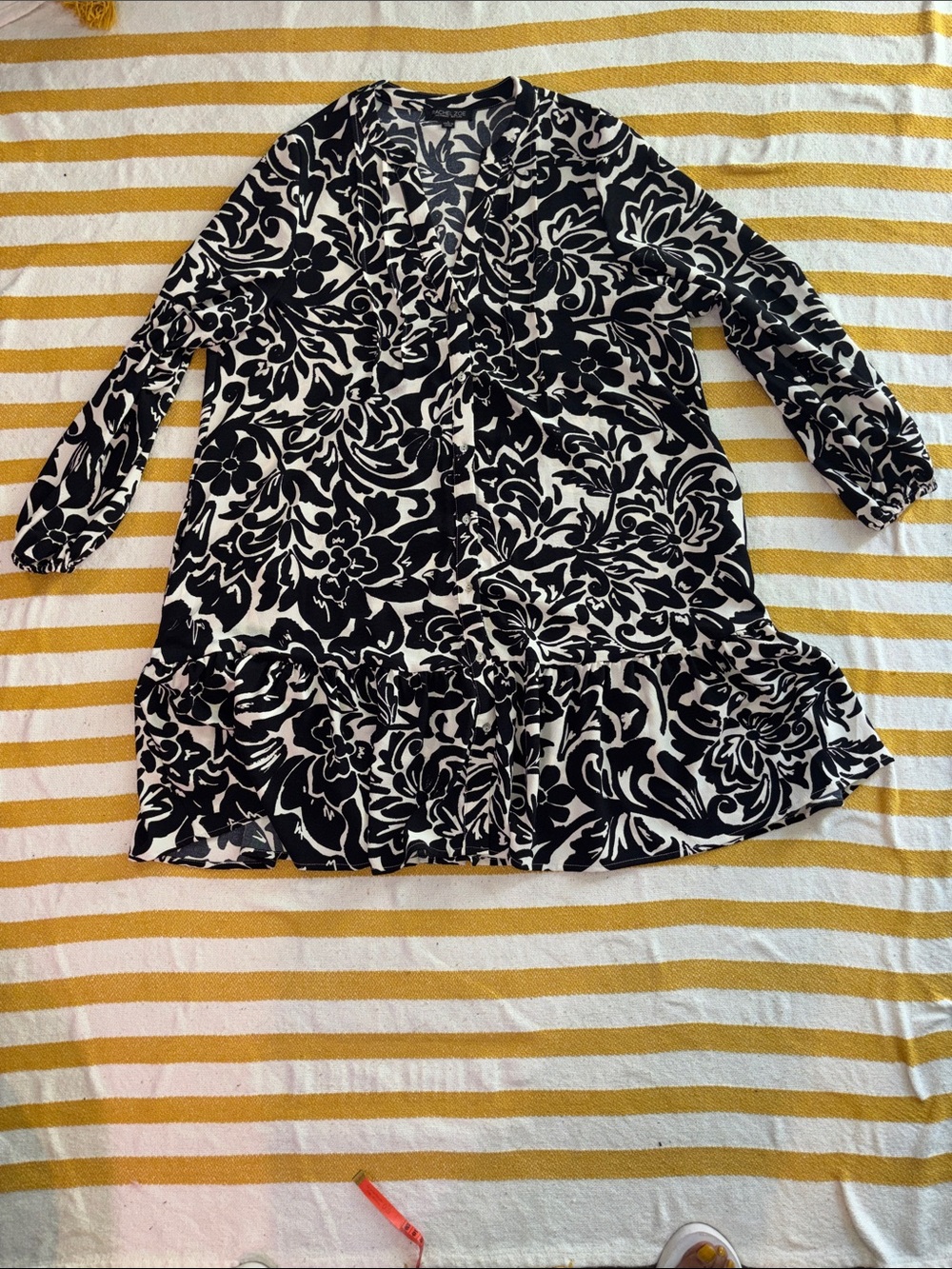 Rachel Zoe Floral V-Neck Tunic Dress